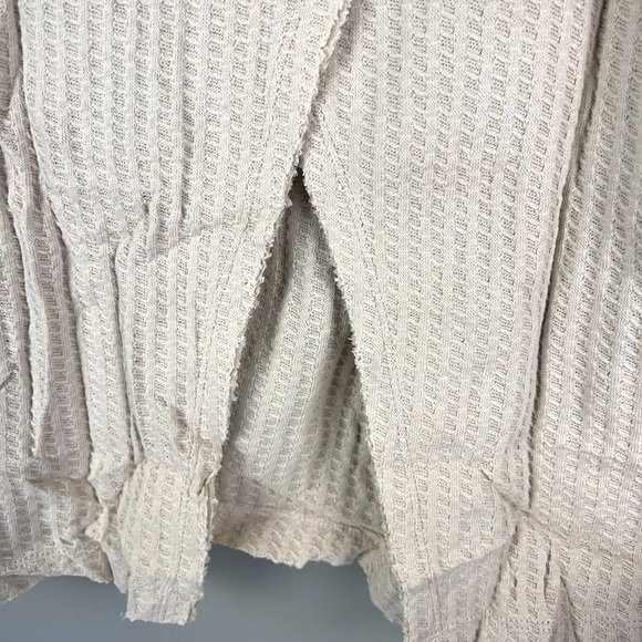 NWT Free People Juicy Long Sleeve Cowl Neck Oversized Beige Sweater Sz Medium - Picture 6 of 7